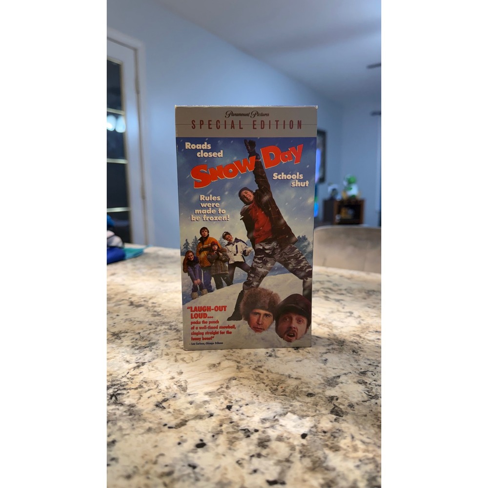 Snow Day VHS Special Edition Orange Tape Nickelodeon Paramount 2000